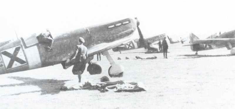 ex-French Dewoitine D520 fighters of the Bulgarian Air Force