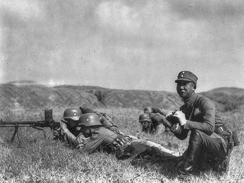 Chiang Kai-sheks's German-trained and equipped Chinese soldiers.