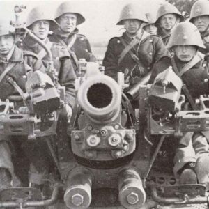 crew of a Danish anti-aircraft gun