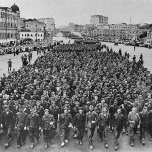 German prisoners walking through Moscow