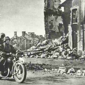 German motorcycle messangers in Normandy