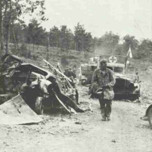 destroyed German motor column