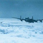Late-war Lancaster bombers in action
