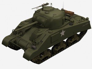 3d model of M4A3 Sherman
