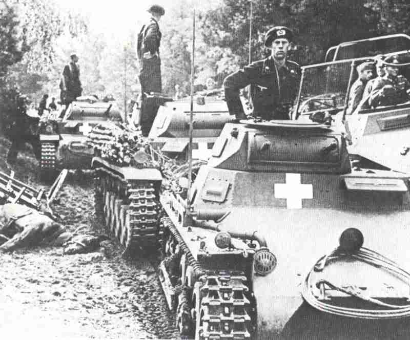 German Panzer Division after the first border fights in Poland