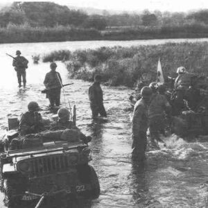 Jeepload of US wounded at the Moselle