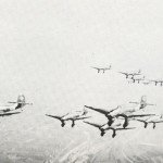 swarm of Junkers Ju 87 Stuka dive bombers