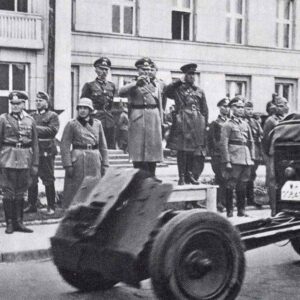 Russo-German victory parade at Brest-Litovsk.