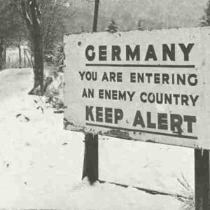Germany - you are entering an enemy country
