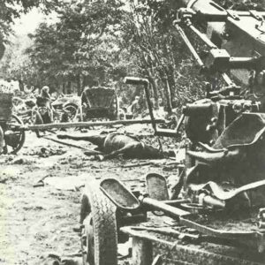 Polish light 40 mm AA gun at the Bzura