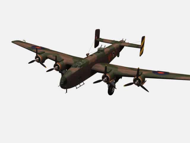 3d model Handley Page Halifax Mk B III