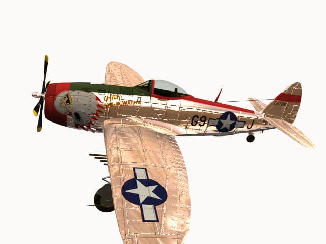 3d model P-47 Thunderbolt