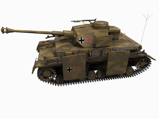 3d model of Panzer IV H
