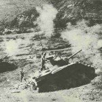 Shermans fire on Gothic line