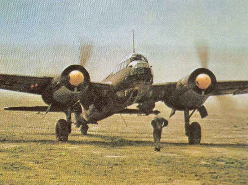 One of the first Ju 88 combat missions