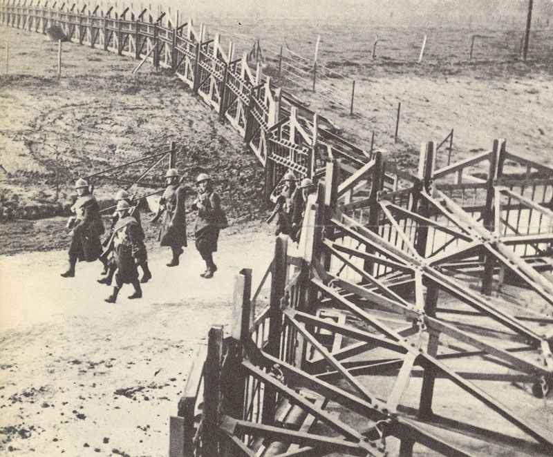 Belgian fortifications on the border to Germany.