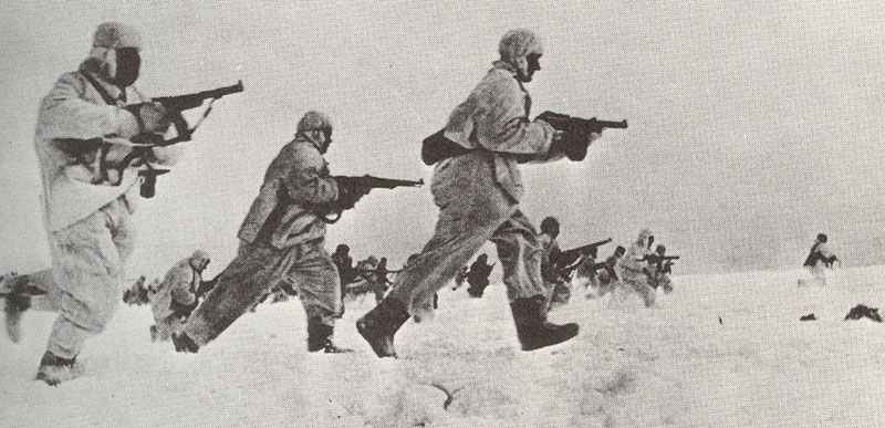 Russian infantry assault winter 1941-42