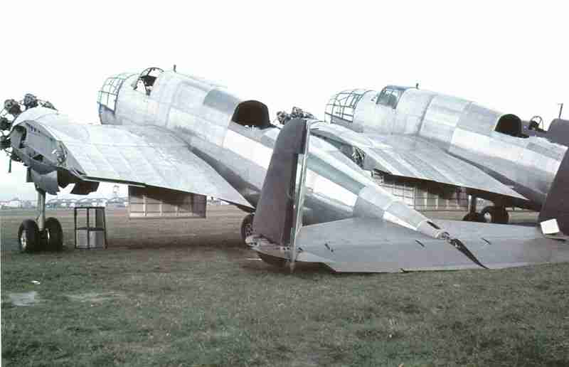 Semi-finished captured Polish bomber