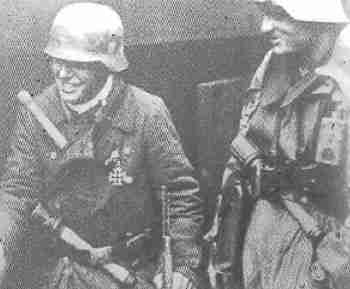 Volksgrenadier division soldiers dedending Aachen
