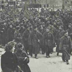 defenders of Warsaw are marching in captivity