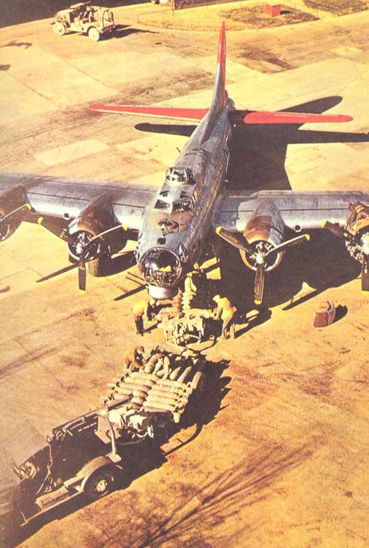 Bombing up a B-17G