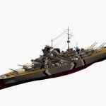 3d model Battleship Bismarck