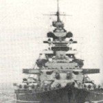 Battleship Bismarck front view