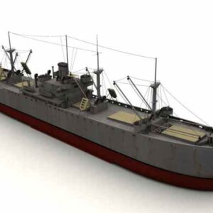 3d model Liberty ship