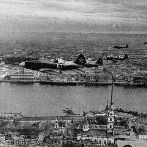 MiG-3 fighters over Leningrad