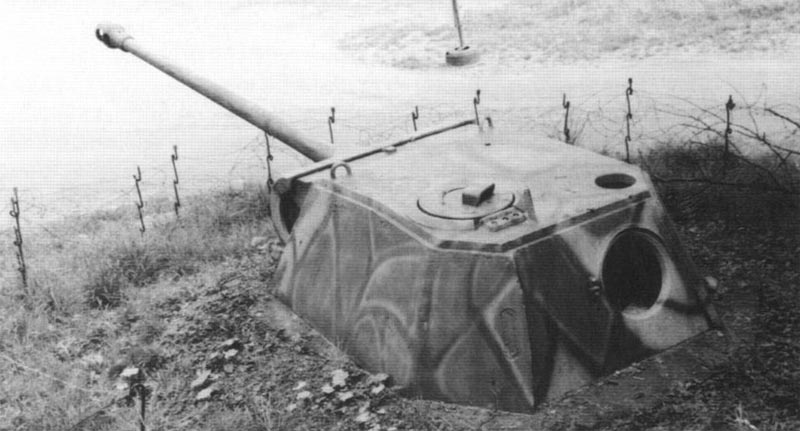 Panther turrets used in Siegfried Line