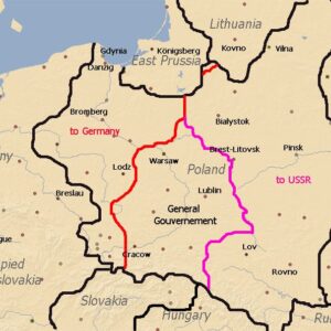 Map from the partition of Poland.