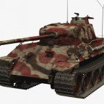 3d model of Panther tank A