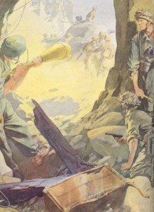 Propaganda painting of German anti-tank fighters