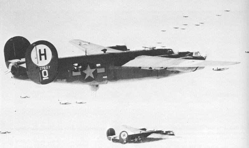B-24H Liberator en route for Germany