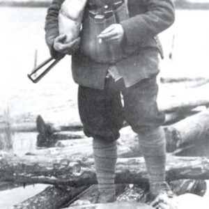 French soldier with Sten gun winter 1944-45