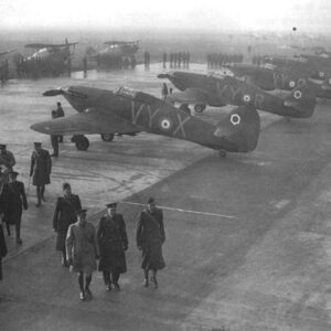 King visits RAF squadrons in France 1939