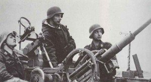 20mm light flak crewed by Luftwaffe boys