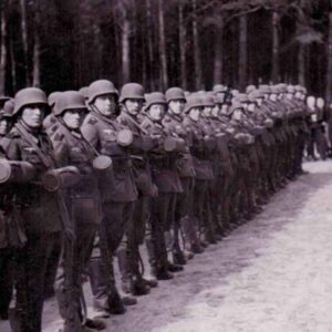 Wehrmacht soldiers in training