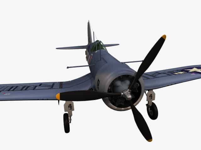 3D model F4U-1 Corsair