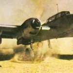 Me 110 C-4 of ZG76 creates its own sandstorm