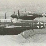 Me 110 Fs in all-black night fighter finish