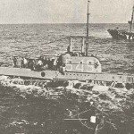Submarine Shark surrenders to German escort ships