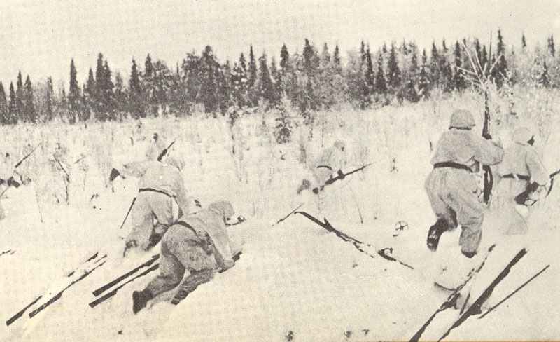 Diary January 2, 1940 24 Finnish soldiers attacking