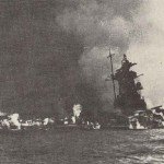 Admiral Graf Spee burning