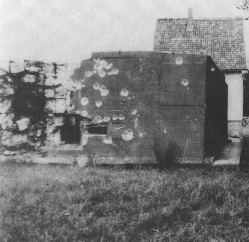 Diary December 7, 1944 14 Massive hit bunker of Siegfried Line