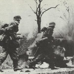 SS Grenadiers advancing Ardennes