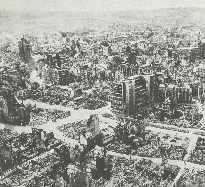 Diary December 9, 1944 2 completely destroyed Stuttgart