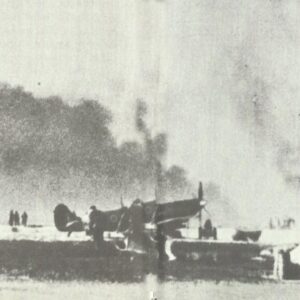 Operation Bodenplatte: burning Spitfires