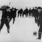 British Hurricane pilots were playing football