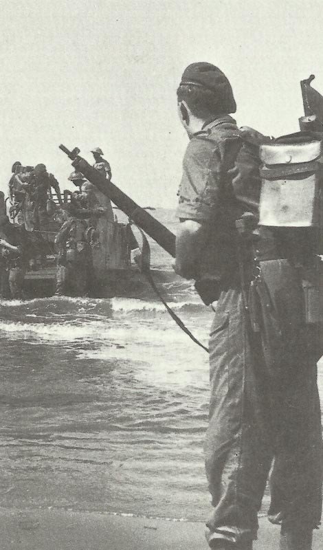 Diary January 3, 1945 16 RM land on Akyba island